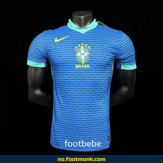 Brasil 2024-2025 bortefotballdrakt i blå – Offisiell fotballdrakt for voksne og barn