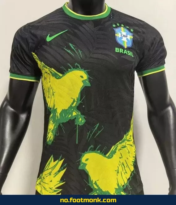 Brasil 2024/2025 Fotballdrakt Svart – Offisiell Fotballtrøye for Voksne og Barn