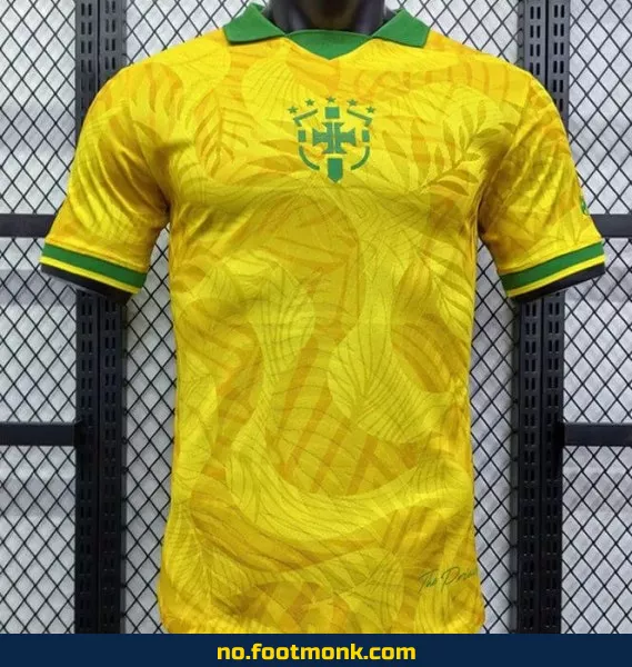Brasil Fotballdrakt 2024/2025 – Offisiell Gulsvart Kampdrakt for Voksne og Barn | Fotballtrøye med Trykk