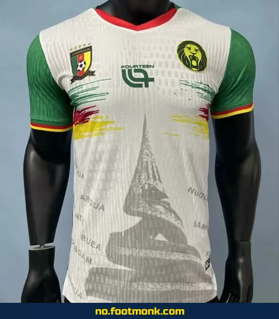 Offisiell Cameroun Fotballdrakt 2025-2026 Hvit – Kjøp Ekte Fotballtrøye for Barn og Voksne