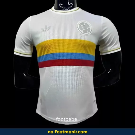 Colombia Hjemmedrakt 2024-2025 100-årsjubileum Hvit – Offisiell Fotballdrakt for Barn og Voksne – Kjøp Nå