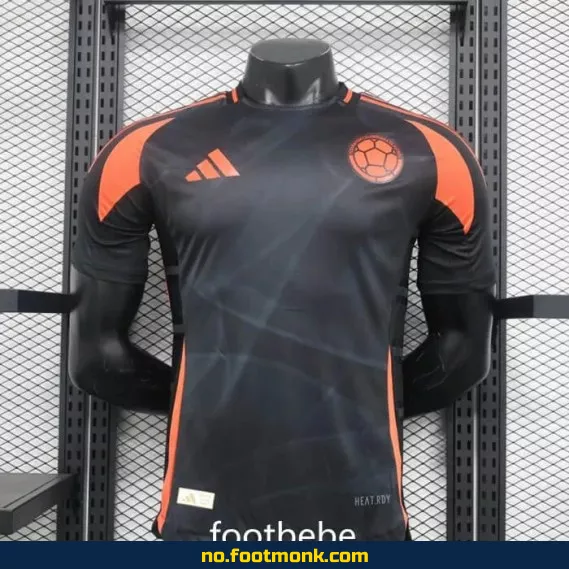 Colombia 2024-2025 borte fotballdrakt svart – offisiell drakt, fotballtrøye for voksne og barn