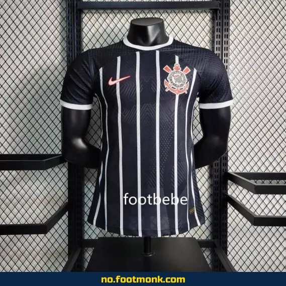 Corinthians 2023/2024 Borte Fotballdrakt – Svart | Offisiell Klubbdrakt | Kjøp Billige Fotballtrøyer Online