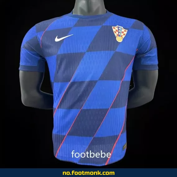Kroatias 2024 borte fotballdrakt i blå – Offisiell drakt til salgs | Fotballdrakter for voksne og barn