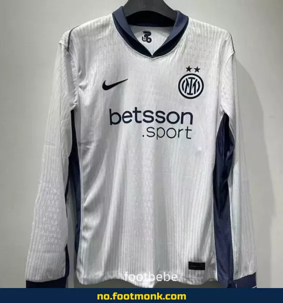Inter Milan 2024-2025 Bortedrakt Langermet – Offisiell Fotballdrakt for Voksne og Barn – Kjøp Nå