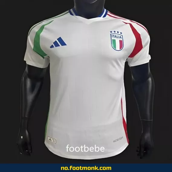 Italiensk Euro 2024 Hjemmedrakt Hvit – Offisiell Fotballdrakt for Voksne og Barn