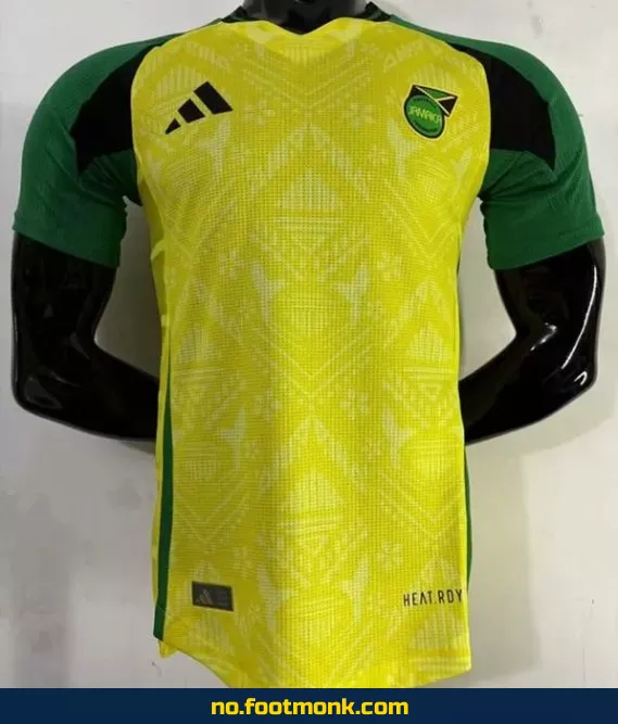 Jamaica hjemmedrakt 2024/2025 – Offisiell fotballdrakt i gul, fotballdrakter med navn, autentisk drakt for barn og voksne