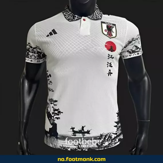 Japans landslagsdrakt 2023-2024 med landskapsdesign – Fotballdrakt for voksne og barn, autentisk og offisiell