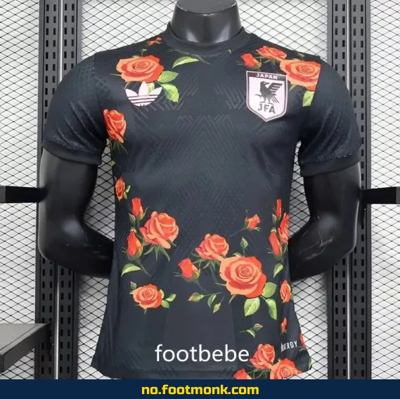 Japans hjemmedrakt 2023-2024 svart/rosa – Fotballdrakt for voksne og barn, offisiell replica