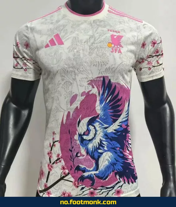 Japan 2024/2025 Fotballdrakt med rosa logo – Offisiell drakt til salgs – Barn og voksen