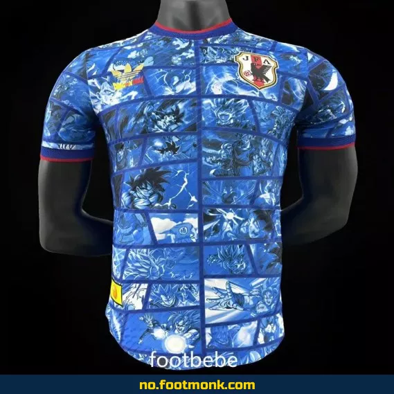 Fotballdrakt Japan 2024 Dragon Ball Wukong Blå – Offisiell Replica – Spesialdesign