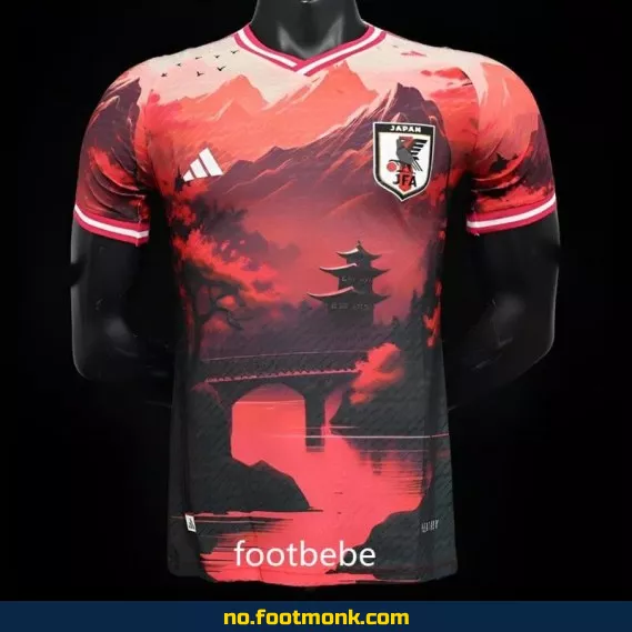 Japans landslagsdrakt 2024 – Rød solnedgangstrøye | Fotballdrakt for voksne og barn | Offisiell replica | Kjøp nå