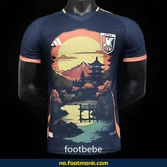 Japans landslagsdrakt 2024 – Oljemaling design fotballdrakt til salgs – Autentisk fotballdrakt for barn og voksne