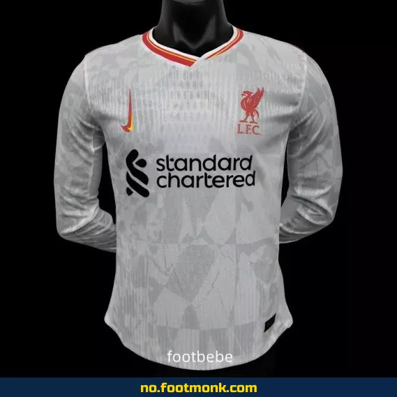 Liverpool FC 2024/2025 Offisiell Hjemmedrakt Langermet – Hvit Fotballdrakt for Voksne og Barn – Autentisk Fotballtrøye med Trykk – Kjøp Nå i Nettbutikken