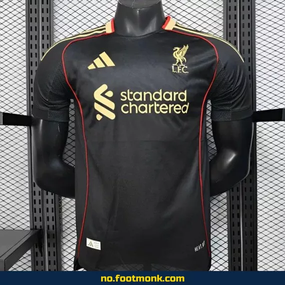 Liverpool FC 2025/2026 Hjemmedrakt Svart – Offisiell Fotballdrakt for Voksne og Barn
