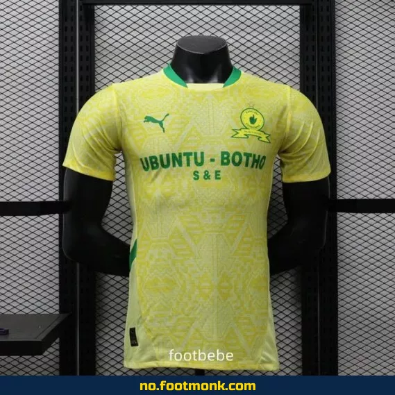 Mamelodi Sundowns 2024/2025 Fotballdrakt – Gul (Authentisk, Barn/Voksen) | Kjøp Offisiell Kampdrakt på Nett