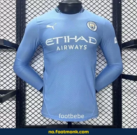 Manchester City hjemmedrakt 2024/2025 langermet – Offisiell fotballdrakt | Kjøp billige fotballtrøyer på nett