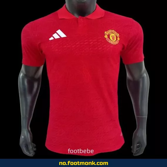 Manchester United 2025 Hjemmedrakt Polo Rød – Offisiell Fotballdrakt for Voksne og Barn | Kjøp Fotballtrøye på Nett