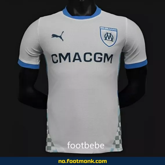 OM Marseille 2024-2025 Hjemmedrakt Hvit – Offisiell Fotballdrakt for Herrer, Kvinner og Barn