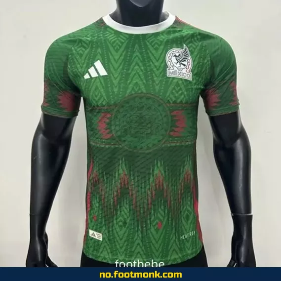 Mexicos offisielle hjemmedrakt 2025-2026 – Grønn konseptversjon (B) – Fotballdrakt for voksne/barn – Autentisk design
