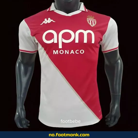 AS Monaco hjemmedrakt 2024/2025 – Offisiell fotballdrakt for barn og voksne | Kjøp nå