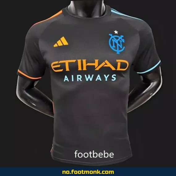 New York City FC 2024/2025 Bortedrakt Utendørs Svart – Fotballdrakt for Voksne/Barn – Offisiell Klubbdrakt med Trykk – Kjøp Nå
