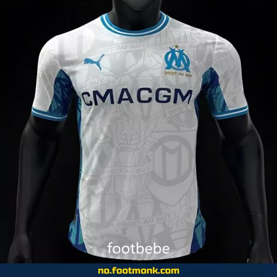 Olympique Marseille Hjemmedrakt 2024/2025 – Offisiell Fotballdrakt for Voksne og Barn | Kjøp Nå