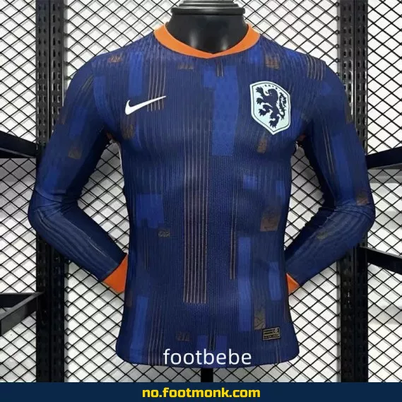 Nederlandske 2024 borte fotballdrakter med lange ermer – Offisiell drakt