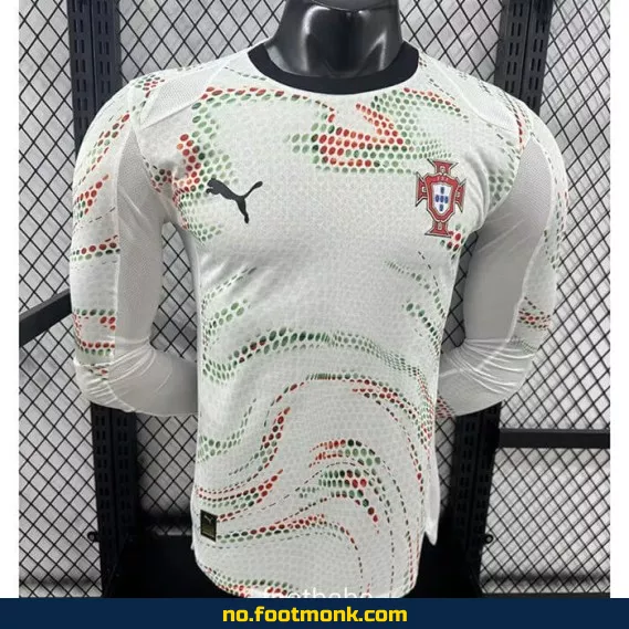 Portugal 2024-2025 Hjemmedrakt Langermet Fotballdrakt – Offisiell Fotballtrøye for Voksne og Barn – Autentisk Fotballdrakt med Trykk – Kjøp Nå i Nettbutikken