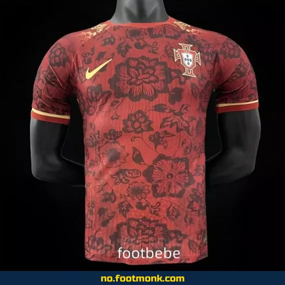 Portugal 2024 Spesialutgave Fotballdrakt i Rød – Offisiell Fotballtrøye for Voksne og Barn
