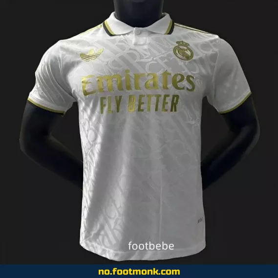 Ekte Real Madrid Fotballdrakt 2024-2025 Hvit Polo – Offisiell Klubbtrøye for Voksne og Barn | Kjøp Fotballtrøye med Navn på Nett