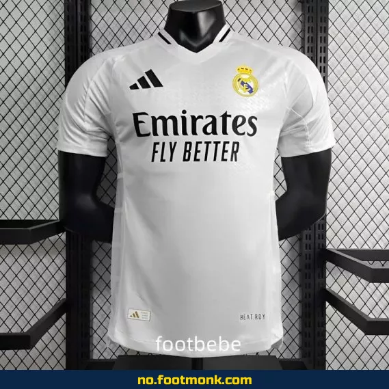 Ekte Real Madrid hjemmedrakt 2024-2025 – Hvit fotballdrakt for barn og voksne | Kjøp offisiell fotballdrakt på nett