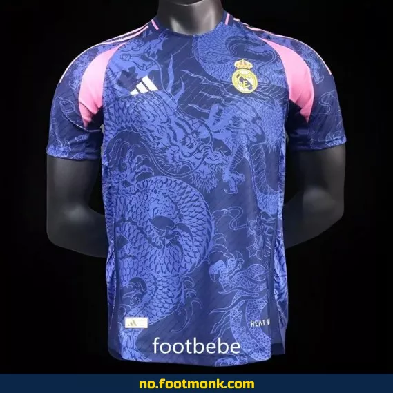 Ekte Real Madrid fotballdrakt 2024-2025 – Dragon Violet | Offisiell drakt med navn | Fotballtrøye for barn og voksne | Kjøp billige fotballdrakter online