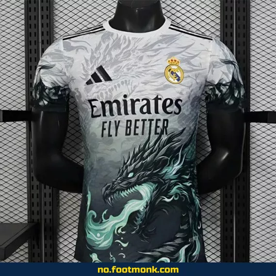Ekte Real Madrid fotballdrakt 2024-2025 – Dragon Maléfique design – Offisiell drakt for barn og voksne – Kjøp nå