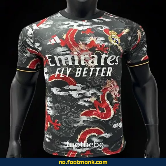 Ekte Real Madrid 2024-2025 Dragon Noir Fotballdrakt – Offisiell Drakt for Voksne og Barn | Kjøp Nå