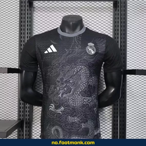 Maillot Match Real Madrid 2025/2026 - Offisiell Fotballdrakt med Navn, Svart B