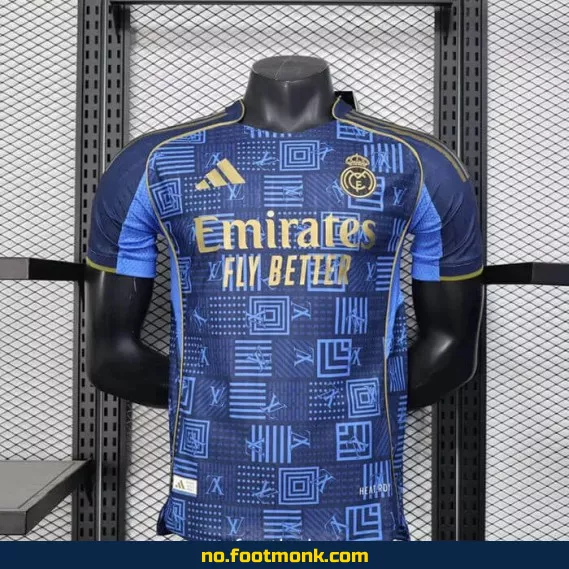 Real Madrid 2025-2026 Spesialdesign Fotballdrakt – Blå | Offisiell Klubbdrakt | Barn og Voksne | Fotballdrakter på Nett