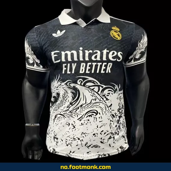 Ekte Real Madrid Fotballdrakt 2025-2026 – Dragon Concept K – Offisiell Klubbdrakt for Voksne og Barn – Fotballtrøye med Navn/Trykk – Nettbutikk