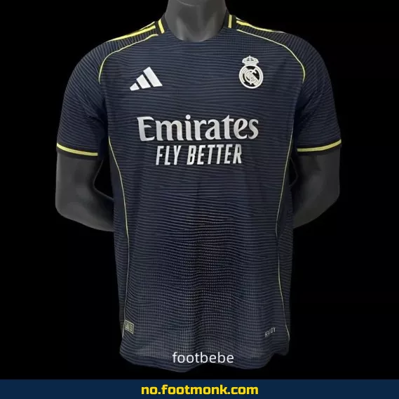 Ekte Real Madrid 2025-2026 Bortedrakt – Kjøp Offisiell Fotballdrakt med Navn – Fotballtrøye for Voksne og Barn