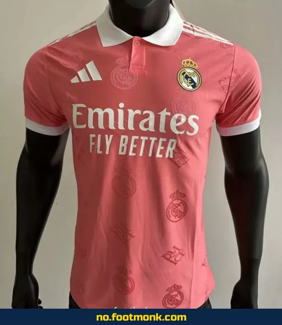 Ekte Real Madrid fotballdrakt 2025-2026 (rosa) – Offisiell drakt med navn | Kjøp billige fotballdrakter online