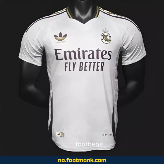 Ekte Real Madrid x LV Fotballdrakt 2024-2025 Hvit – Offisiell Fotballtrøye for Voksne og Barn