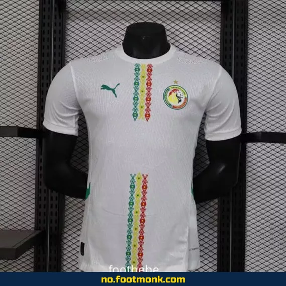 Senegal hjemmedrakt 2024-2025 – Hvit fotballdrakt for barn og voksne | Offisiell drakt | Kjøp fotballdrakter online