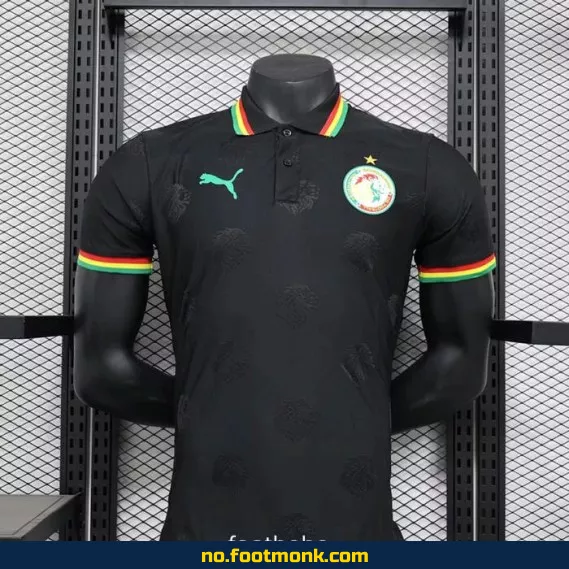 Senegal Fotballdrakt 2024-2025 Spesialutgave Svart – Offisiell Fotballtrøye for Barn og Voksne | Fotballdrakter på Nett