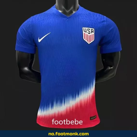 USA 2024 Spesialutgave Fotballdrakt – Blå og Rød Fotballtrøye med Trykk | Offisiell Fotballdrakt for Barn og Voksne | Kjøp Nå i Nettbutikken