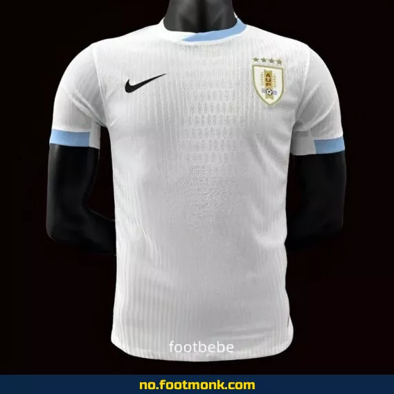 Uruguay 2024-2025 borte fotballdrakt hvit – Offisiell drakt til salgs – Fotballtrøye for voksen og barn