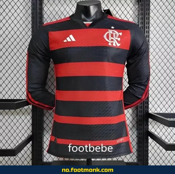 Flamengo hjemmedrakt 2024/2025 langermet – Offisiell fotballdrakt for voksne og barn