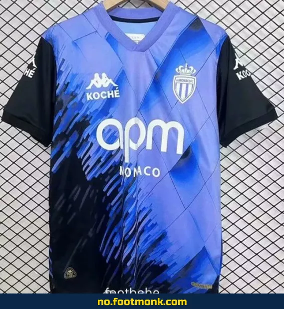 AS Monaco FC 2025-2026 spesialdesign fotballdrakt – offisiell blå drakt med trykk – fotballdrakt for voksne og barn – kjøp nå