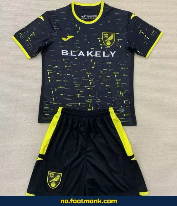 Norwich City bortedrakt 2024-2025 borte – Fotballdrakt for barn – Kjøp offisiell fotballdrakt online