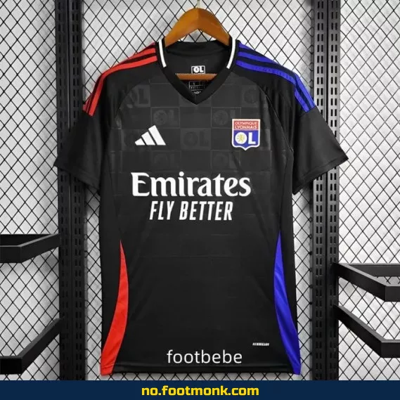 OL Lyon 2024-2025 bortedrakt svart – Offisiell fotballdrakt | Kjøp nå