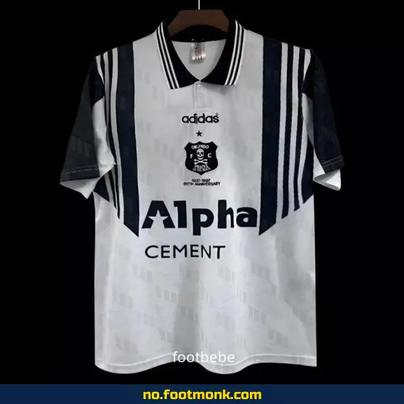 Orlando Pirates Vintage Fotballdrakt 1996-1997 Hjemme – Autentisk Retro Trøye